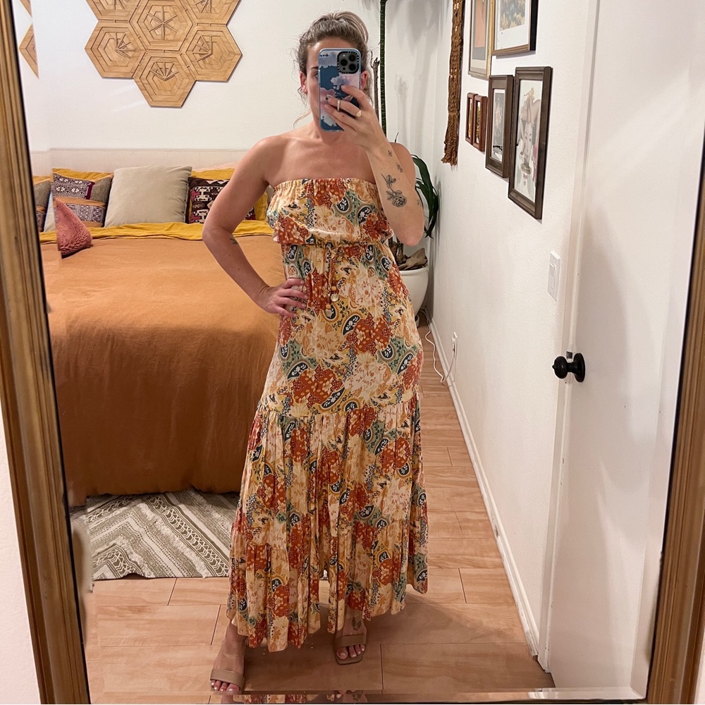 MINKPINK Multi-Color Paisley Maxi Dress
